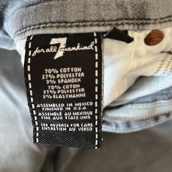 7 for all Mankind the high waist ankle skinny, size 34 - Picture 6 of 7